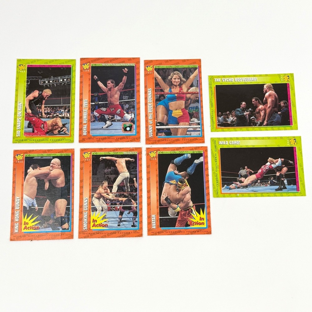 WWF 1996 New Generation Wrestling Cards Lot of 8 Sunny Bundy Avatar VG